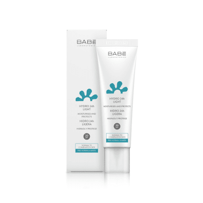 BABĒ drėkinamasis kremas normaliai ir mišriai veido odai FACIAL Hydro 24h Light, SPF20, 50 ml