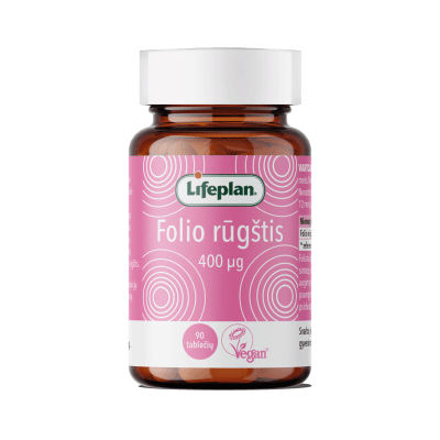 LIFEPLAN FOLIO RŪGŠTIS 400 mg, N90