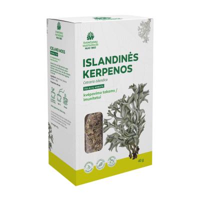 ŠVENČIONIŲ VAISTAŽOLĖS ISLANDINĖS KERPENOS, žolelių arbata, 40 g