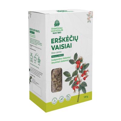 ŠVENČIONIŲ VAISTAŽOLĖS ERŠKĖČIŲ VAISIAI, žolelių arbata, 100 g