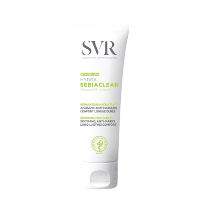 SVR SEBIACLEAR HYDRA drėkinamasis veido kremas riebiai, mišriai odai, 40ml