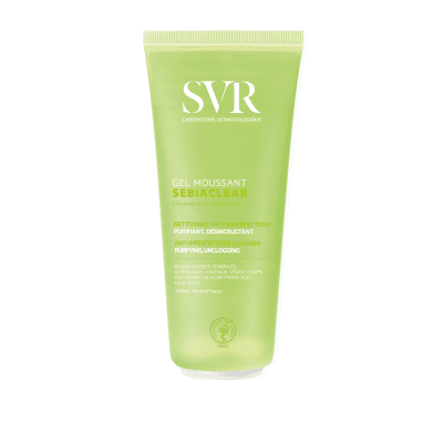 SVR SEBIACLEAR GEL MOUSSANT gelinis prausiklis riebiai odai, 200 ml