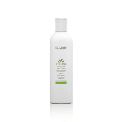 BABĒ poras sutraukiantis tonikas mišriai, riebiai, į spuogus linksuiai odai Stop AKN 250 ml