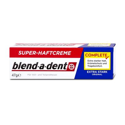 BLEND A DENT Fiksuojamasis dantų protezų kremas Complete Strong Hold, Fresh Flavor, 2x47 g