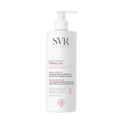 SVR maitinamasis kūno kremas niežtinčiai, atopiškai odai TOPIALYSE BAUME PROTECT+ 400 ml
