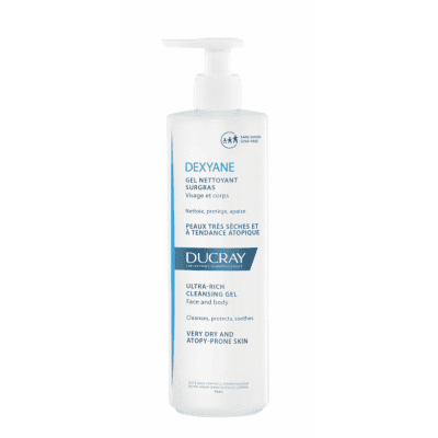 DUCRAY labai sausos ir į atopinį dermatitą linkusios odos prausiklis DEXYANE 400 ml