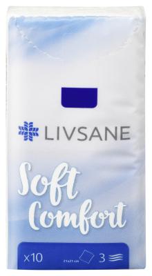 LIVSANE vienkartinės nosinaitės, 3 sluoksnių, N1