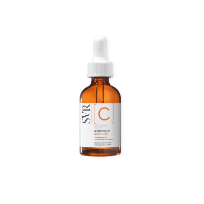 SVR AMPOULE [C] ANTI-OX koncentruotas švytėjimo suteikiantis serumas su vitaminu C, 30 ml