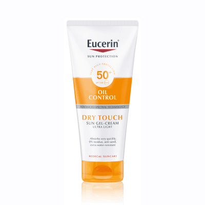 EUCERIN OIL CONTROL gelinis kremas nuo saulės kūnui Dry Touch SPF50+, 200 ml