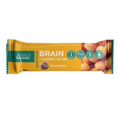 ACORUS BALANCE užkandis smegenims su magniu ir vit. B6 BRAIN, 5 vnt.
