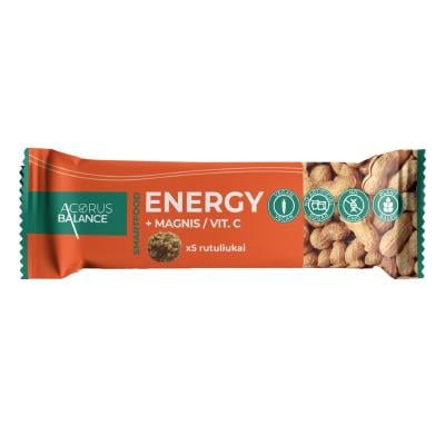 ACORUS BALANCE užkandis energijai su magniu ir vit. C ENERGY, 5 vnt.