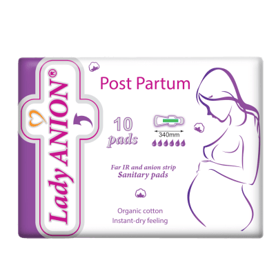 Lady Anion paketai po gimdymo su anijonų juostele N10