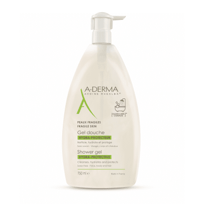 A-DERMA prausimosi gelis veidui, kūnui ir plaukams HYDRA PROTECTIVE, nuo 2 m., 750 ml