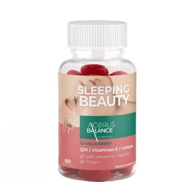 ACORUS BALANCE miegui su melatoninu SLEEPING BEAUTY GUMMIES, 60 guminukų