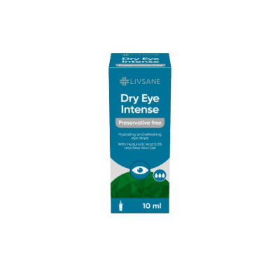 LIVSANE akių lašai DRY EYE INTENSE 10 ml