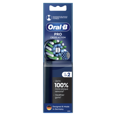 Elektrinio dantų šepetėlio galvutės ORAL-B Cross Action Black Pro, N2