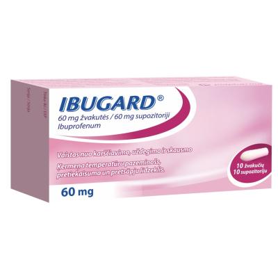 IBUGARD 60 mg žvakutės N10