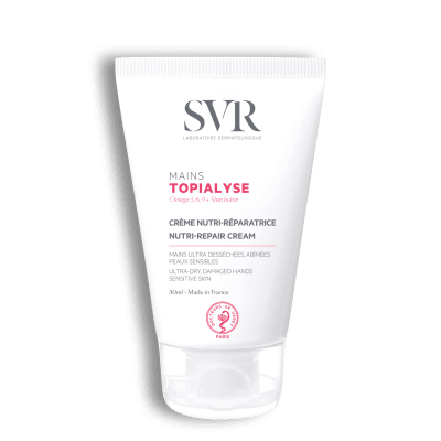 SVR maitinamasis rankų kremas išsausėjusiai, šerpetojančiai odai TOPIALYSE MAINS 50 ml