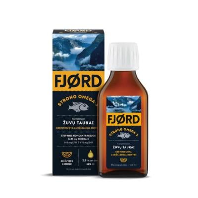 FJORD STRONG OMEGA-3 žuvų taukai 100 ml