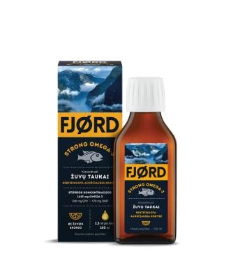 FJORD STRONG OMEGA-3 žuvų taukai 100 ml