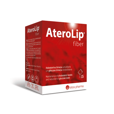 Aterolip Fiber milteliai geriamajam tirpalui paketėlyje N15