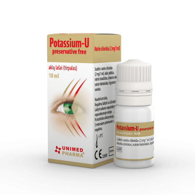 POTASSIUM-U AKIŲ LAŠAI BE KONSERVANTŲ 10 ml