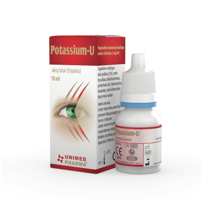 POTASSIUM-U AKIŲ LAŠAI BE KONSERVANTŲ 10 ml