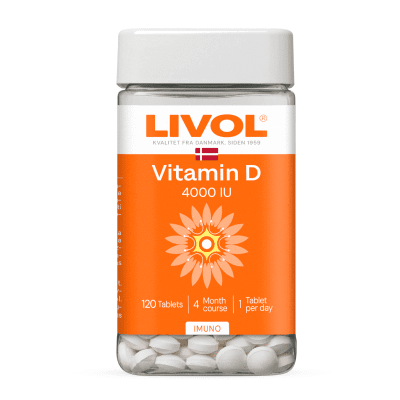 LIVOL EXTRA Vitamin D 4000TV tabletės, N120