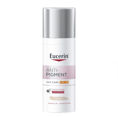 EUCERIN Anti-Pigment dieninis kremas SPF 30 (šviesaus atspalvio) į pigmentaciją linkusiai odai, 50 ml