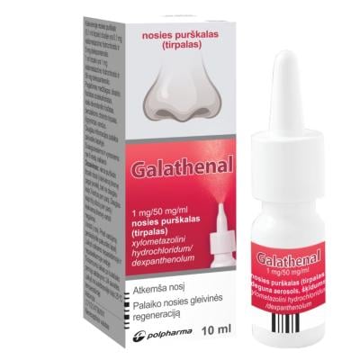 GALATHENAL 1 mg/50 mg/ml nosies purškalas (tirpalas)