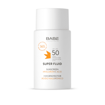 BABE, SUPER FLUID SPF50, apsauginė emulsija veidui, 50 ml