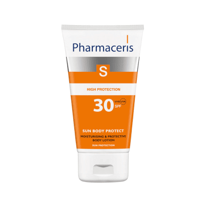 PHARMACERIS S drėkinamasis kūno kremas SPF30, 150 ml