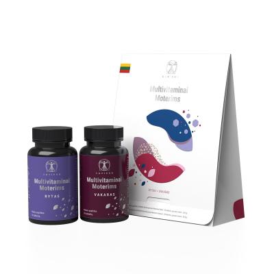 SAPIENS multivitaminai moterims (Rytas + Vakaras) tabletės N60