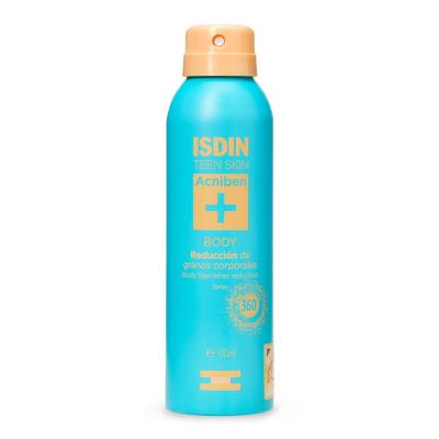 ISDIN purškiama dulksna riebiai, į aknę linkusiai kūno odai ACNIBEN BODY 150 ml