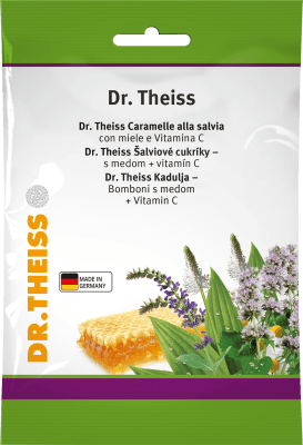 DR. THEISS šalavijų ir medaus ledinukai su vitaminu C 75 g