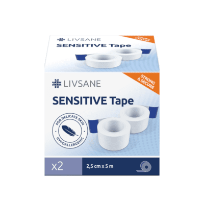 LIVSANE Sensitive juosta 2,5 cm x 5 m, N2