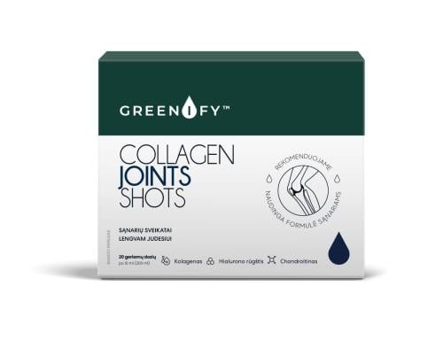 GREENIFY Collagen Joints Shots, 20 geriamų dozių po 10 ml (200ml)