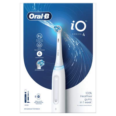 Elektrinis dantų šepetėlis ORAL-B iO4, Quite White, N1