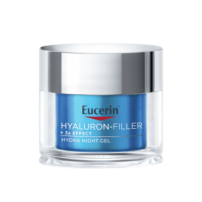 EUCERIN Hyaluron-Filler +3x Effect drėkinamasis naktinis gelis su hialurono rūgštimi ir provitaminu B5, 50 ml