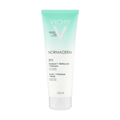 VICHY valiklis šveitiklis kaukė NORMADERM 3in1, 125 ml