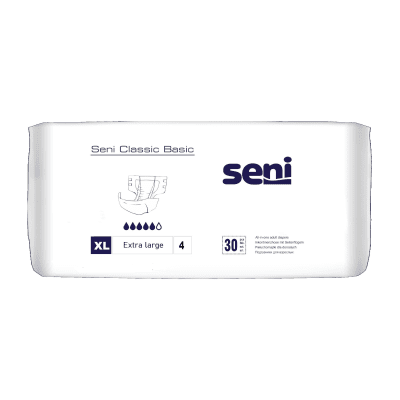 SENI sauskelnės suaugusiems CLASSIC BASIC, XL dydis N30
