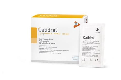 CATIDRAL milteliai geriamajai suspensijai paruošti N12