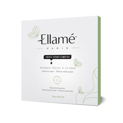 ELLAME šilkinė veido kaukė Triple Hydro Complex, 2 vnt.