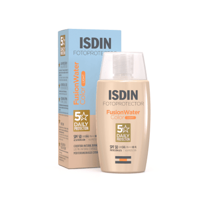 ISDIN FUSION WATER MAGIC, veido emulsija SPF50 su spalva LIGHT, 50 ml