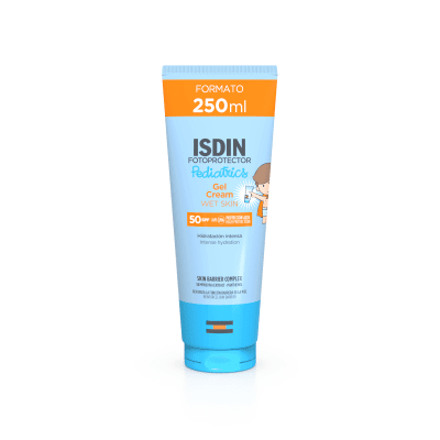 ISDIN PEDIATRICS apsauginis gelis-kremas kūnui kūdikiams ir vaikams SPF50, 250 ml