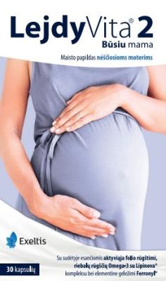 LejdyVita® 2 Būsiu mama kapsulės, N30