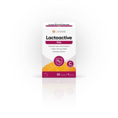 LIVSANE Lactoactive kids kramtomosios tabletės N20