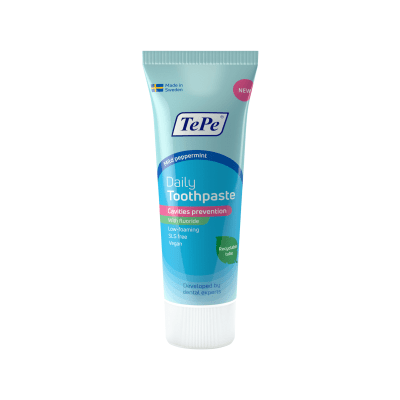TePe kasdieninė dantų pasta DAILY, mėtų skonio 75 ml