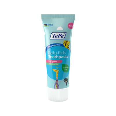 TePe dantų pasta 3-6 metų vaikams DAILY KIDS, mėtų skonio 75 ml