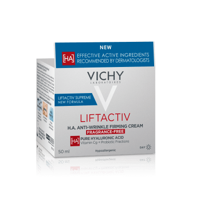VICHY LIFTACTIV H.A. stangrinamasis kremas nuo raukšlių be kvapiųjų medžiagų, 50ml